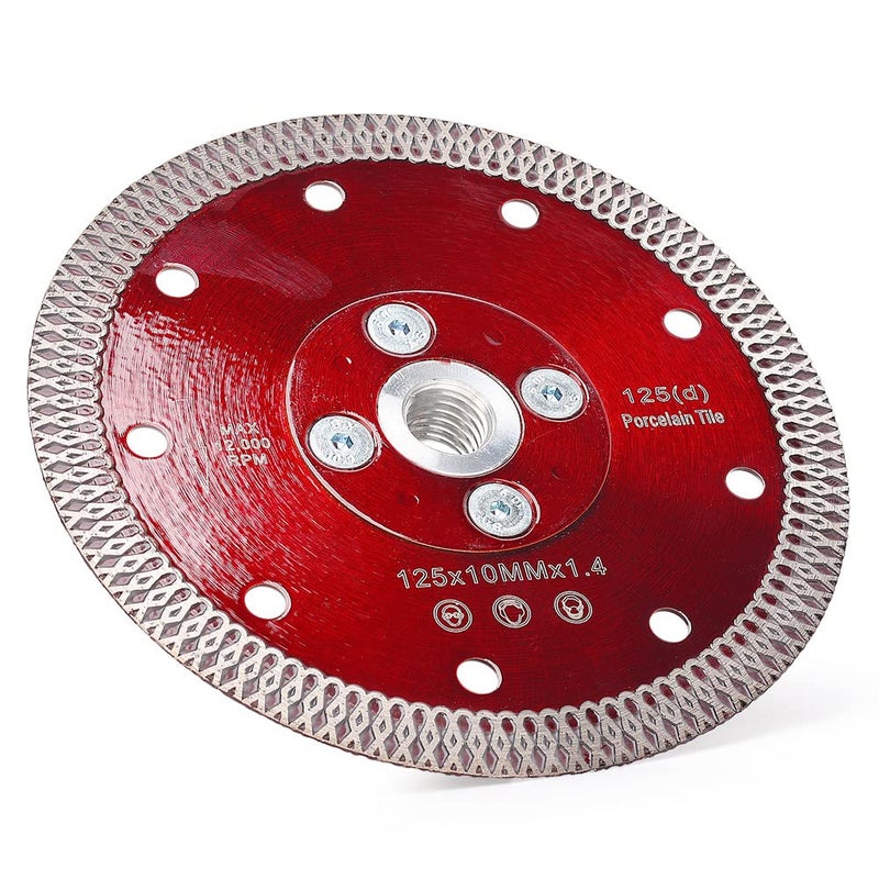 Casaverde 5 in Super Thin Diamond Porcelain Saw Blades Tiles Blades with Arbor 5/8â€œ-11 Flange for Cutting Porcelain Tiles Granite Marbles(F-SX-5) - Image 3